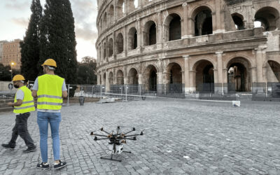 ADPM Drones flies to the Colosseo – Pomerium Project